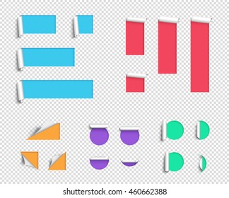 Label Origami Blank 3d Big Vector Template Transparent