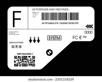 Label pack design. Vector graphic asset for streetwear design. Retro futuristic element in Y2K for apparel, clothing and poster design