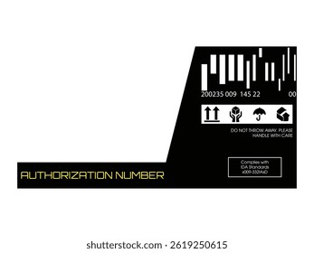 Label pack design. Vector graphic asset for streetwear design. Retro futuristic element in Y2K for apparel, clothing and poster design