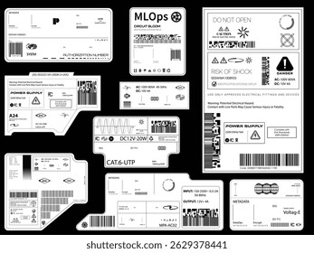 Label pack design. Vector graphic asset for streetwear design. Retro futuristic element in Y2K for apparel, clothing and poster design