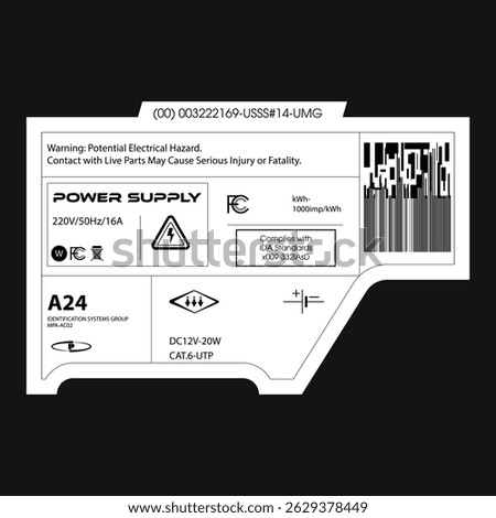 Label pack design. Vector graphic asset for streetwear design. Retro futuristic element in Y2K for apparel, clothing and poster design
