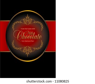 Label packaging (VECTOR) image fully resizable and editable