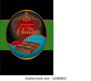Label packaging (VECTOR) image fully resizable and editable