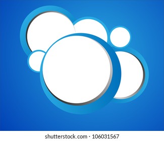 Label Paper Abstract web design bubble, vector.