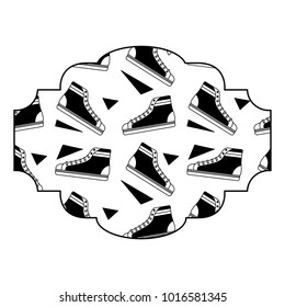 label pattern classic sneakers memphis image