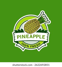 Label for pineapple sales product