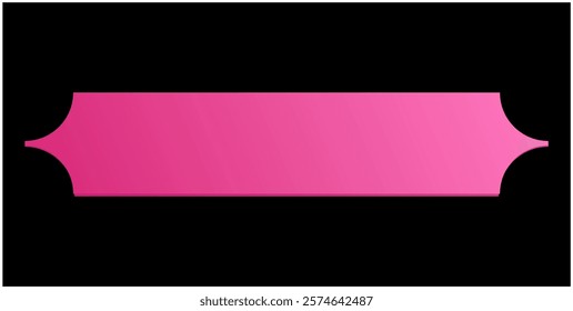 Label Pink Ribbon Button tag banner - sticker sale badge promotion Vector illustration.