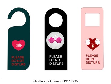 Label Please do not disturb vector