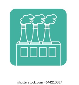 label pollution factory contaminating the environment of planet