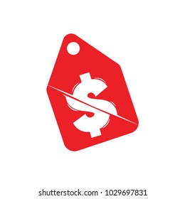 label price cut symbol vector