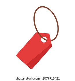 label price flat clipart vector illustration