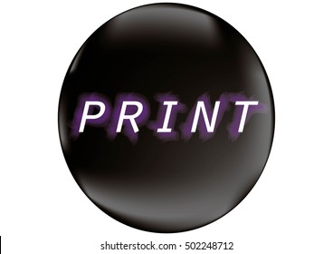 label printing on a black background