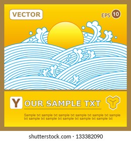 Label for a product with golden style vector illustration