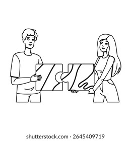 label product market fit vector. fruit diet, cooking fresh, meal bio label product market fit character. people black line pencil drawing illustration
