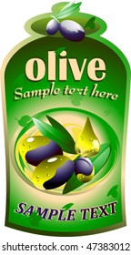label for product olive oil