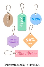 label product tag set vector