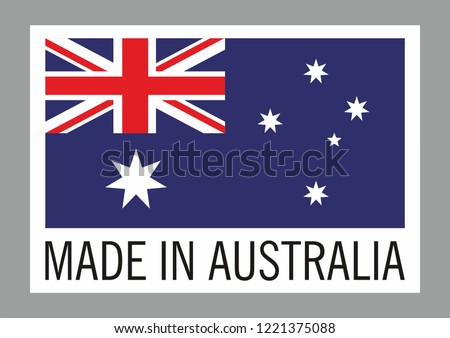 Label for products made in Australia.