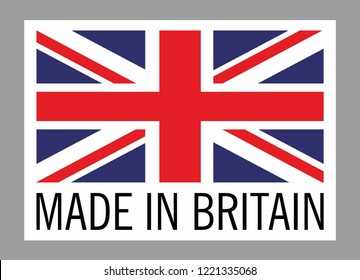 Label For Products Made In Britain.