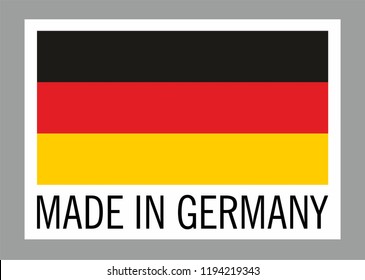 Label for products made in Germany.