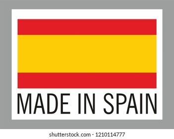 Label for products made in Spain.