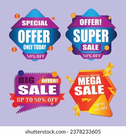 Label promotion sale and offer sale