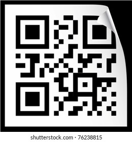 label with qr code eps10