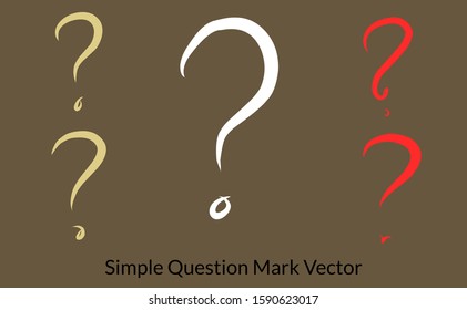 Label question or design question tag hand writing in many colour. Question mark vector symbol.