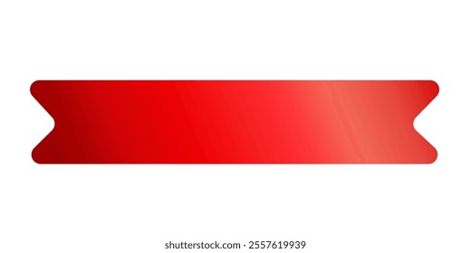 Label Red Ribbon Button tag banner - sticker sale badge promotion Vector illustration.