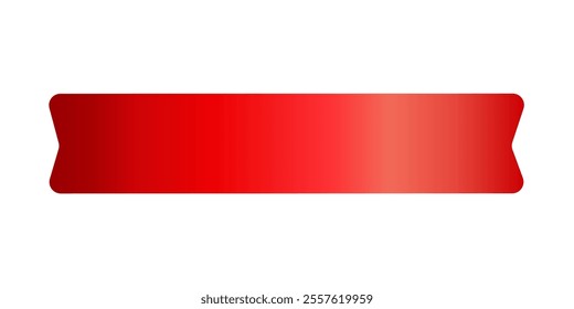 Label Red Ribbon tag banner - sticker sale badge promotion Vector illustration.