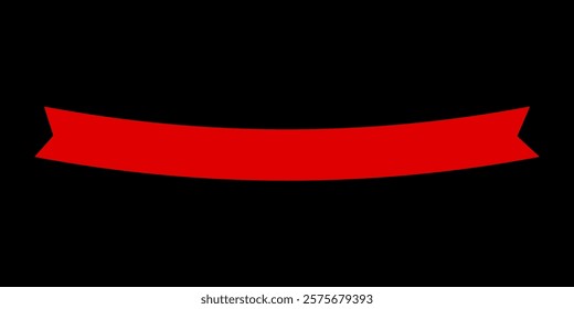 Label Red Ribbon tag banner - sticker sale badge promotion Vector illustration.