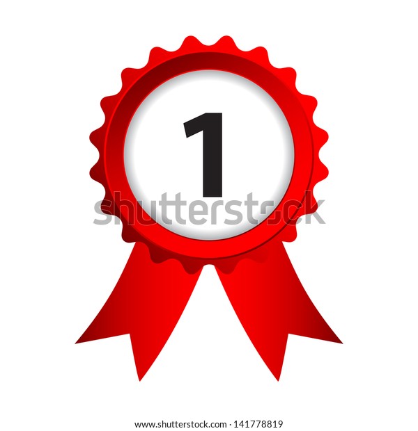 label-red-ribbons-numbers-stock-vector-royalty-free-141778819