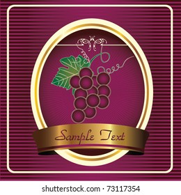 Label for red wine