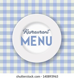 Label for restaurant menu design