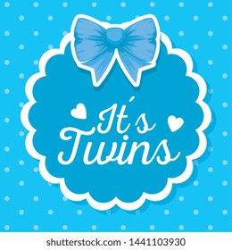 label of ribbon bow decoration and hearts with messages