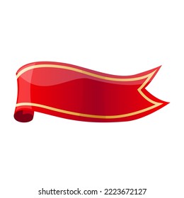 label ribbon cartoon. banner tag, design sale, red sticker, template sign, element, paper, new badge, web label ribbon vector illustration