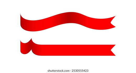 label ribbon red for sales message promotion, sticker label ribbon