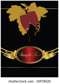 Label with Ribbon Vector