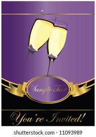 Label with Ribbon Vector