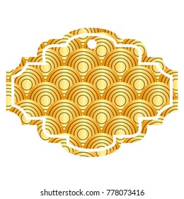 label rounded lines pattern image