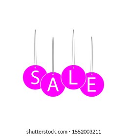 label sale icon in trendy flat style