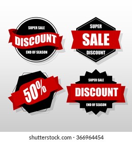 Label Sale Vector Template.