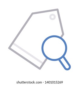 label search vector color line icon