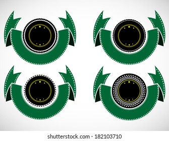 Label set collection, isolated on white background.Fully editable and customizable. 