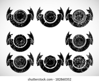 Label set collection, isolated on white background.Fully editable and customizable.  