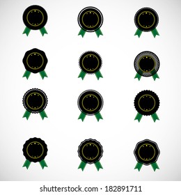 Label set collection, isolated on white background.Fully editable and customizable.  