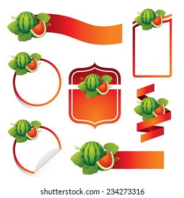 Label Set : Watermelon