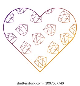 label shape heart different geometric figures