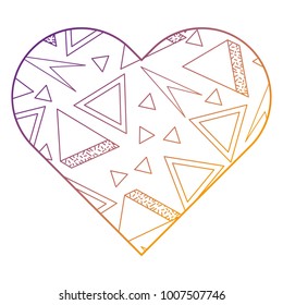 label shape heart different geometric figures