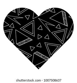 label shape heart different geometric figures