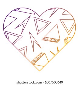 label shape heart different geometric figures